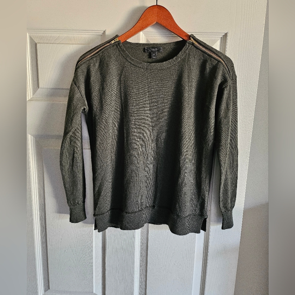 J.Crew XS 100% Merino Wool Dark Green Excellent Condition